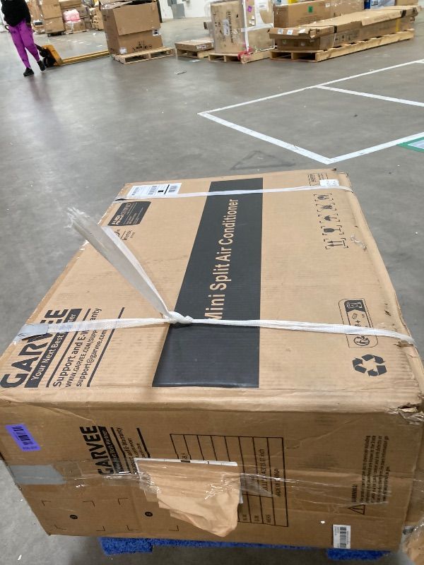 Photo 1 of ***PARTIAL SET/OUTDOOR UNIT ONLY/LARGE DENT***Garvee 9000 BTU Mini Split Air Conditioner& Heater,WiFi Enabled, 19 SEER2 115V, Cools 550 Sq.Ft, Alexa Compatible, Remote Control, Self Cleaning, Includes Installation Kit