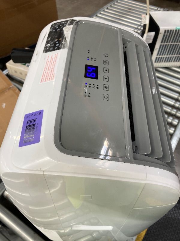 Photo 1 of **NO REFUNDS NO RETURNS-FOR PARTS ONLY***BLACK+DECKER Smart Portable Air Conditioner, 14,000 BTU for Rooms up to 700 Sq. Ft., Smart Portable AC with Follow Me Remote and Window Kit, BPACT14WT, White