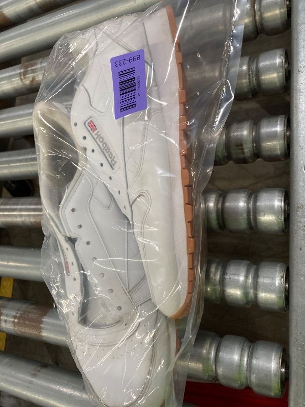 Photo 1 of **MISSING ONE LACE/NEEDS CLEANING***Reebok Classic Leather Sneakers for Men, Casual Tennis Mens Shoes, Footwear White/Pure Grey3/Reebok Gum3, 10.5