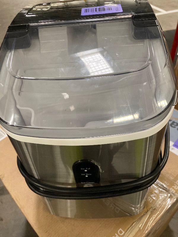 Photo 1 of **PARTS ONLY/NO BOX****Antarctic Star Nugget Ice Maker Countertop with Soft Chewable Ice, Portable Sonic Ice Maker with Basket and Scoop, Removable Top Cover, Auto-Cleaning for Home/Party/RV/Camping (Stainless Steel Silver)