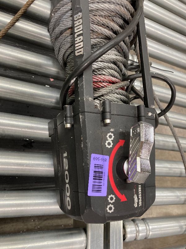 Photo 1 of ***NO BOX/PARTS ONLY***BADLAND APEX 12,000 lb. Winch with Steel Rope and Wireless Remote