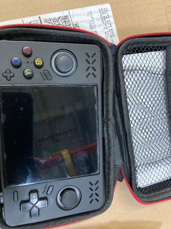 Photo 1 of ***PARTS ONLY***Upgraded XF40H Handheld Game Console, Retro Gaming Console Preloaded Classic Games with Multiple Emulators, 4.0 Inch 4K HD IPS Screen Open Source Linux System, Pocket Video Gaming (Black-128G)