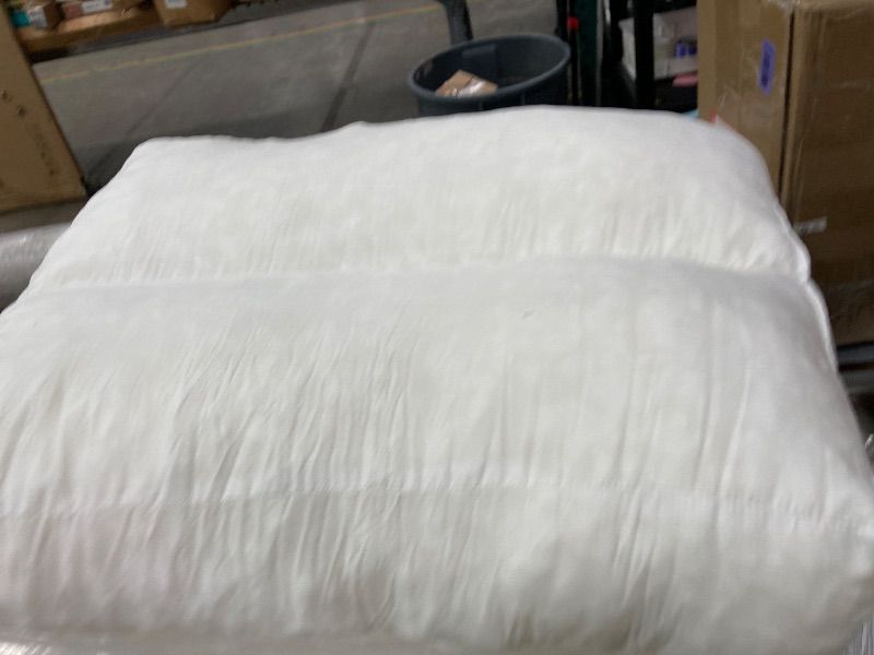 Photo 1 of **NOT IN ORIGINAL BOX***JZHLLA 3 Pcs Shredded Foam Sofa Back Cushions Replacement Fluffy Memory Sponge Couch Pillow with Quilted Design 26x18x5 Inch Lumbar Support Pillow for Sofa Bed Floor