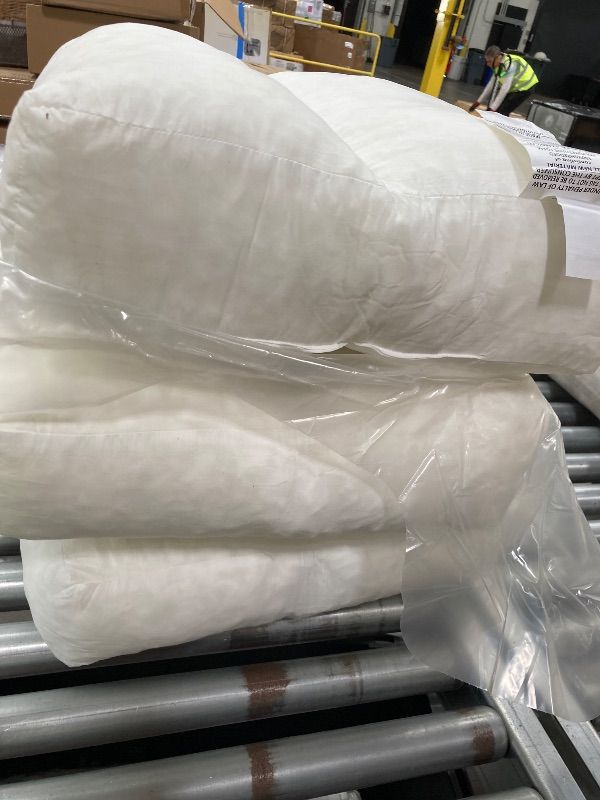 Photo 1 of **NOT IN ORIGINAL BOX***JZHLLA 3 Pcs Shredded Foam Sofa Back Cushions Replacement Fluffy Memory Sponge Couch Pillow with Quilted Design 26x18x5 Inch Lumbar Support Pillow for Sofa Bed Floor