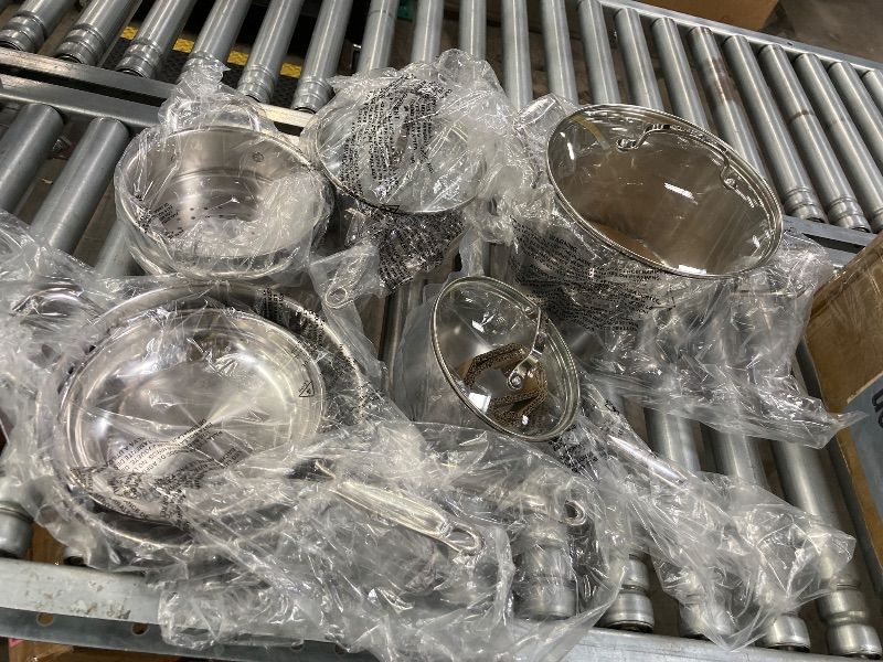 Photo 1 of **MISSING BOTH SAUCEPAN LIDS****Cuisinart Chef’s Classic 11-Piece Stainless Steel Cookware Set