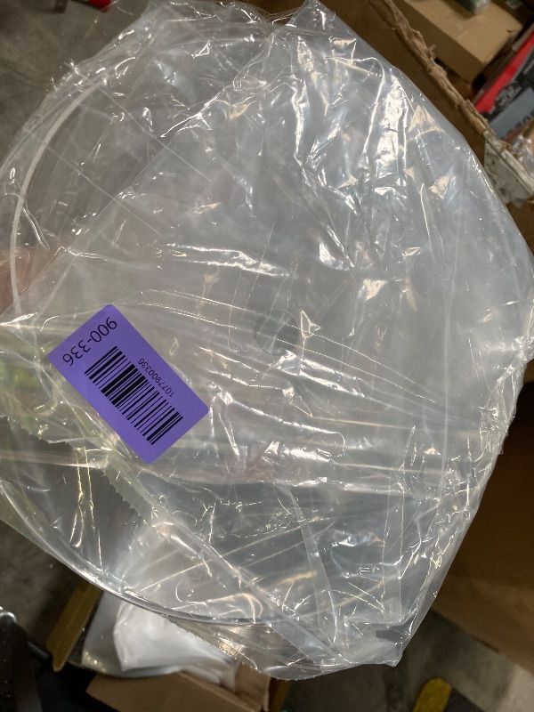 Photo 1 of **MISSING HARDWARE/NO BOX***WRINGKIT Acrylic Drink Table for Small Space, Clear Side End Tables, 10" L x 10" W x 21.3" H, Small Round Drink Table for Living Room, Bathroom, Office, Drinks Stand Side Tables
