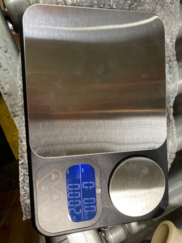 Photo 1 of *Box damaged/scratches* Rechargeable Digital Dual Platform Kitchen Scales Weight, 11 lb Large & 1.1 lb Mini with Two Precisions Food Scale for Sourdough Bread, Baking and Cooking with 3 Units Tare, Accumulation Functions