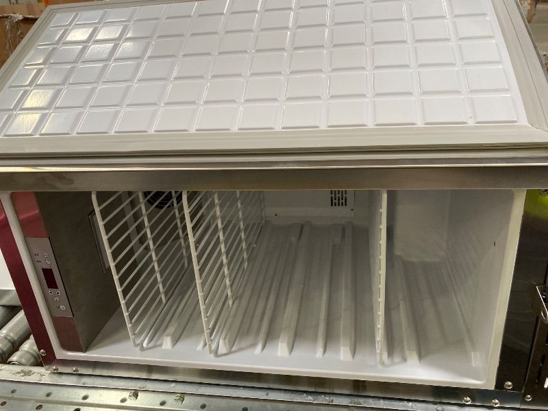 Photo 1 of ***PARTS ONLY/NO BOX***cureder 15 Inch Outdoor Refrigerator, Weather Proof Stainless Steel Beverage Beer Cooler Under Counter Fridge, Indoor/Outdoor Refrigerator with 3 Shelves for Patio Kitchen and Commercial Use