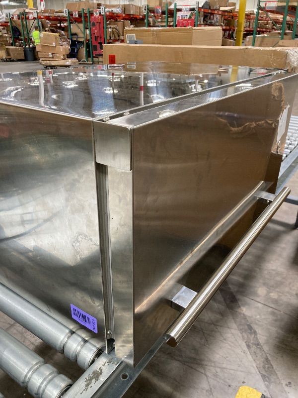 Photo 1 of ***PARTS ONLY/NO BOX***cureder 15 Inch Outdoor Refrigerator, Weather Proof Stainless Steel Beverage Beer Cooler Under Counter Fridge, Indoor/Outdoor Refrigerator with 3 Shelves for Patio Kitchen and Commercial Use