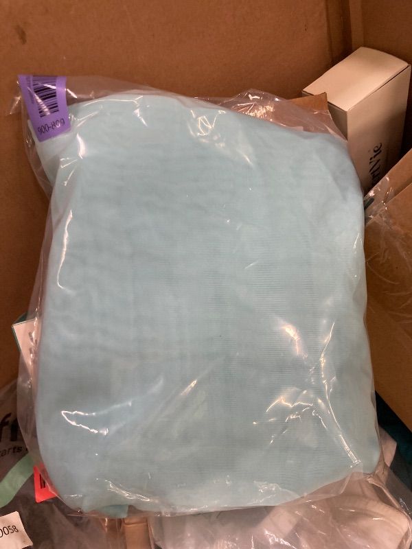 View 3 of **3 PANELS**OWENIE Aqua Sheer Curtains 84 Inches Long for 3 Panels Set, Solid Light Filtering Voile Sheer Curtains for Living Room Bedroom, Modern Rod Pocket Aqua Curtain, 2 Pcs Total 84 Width 84 Long