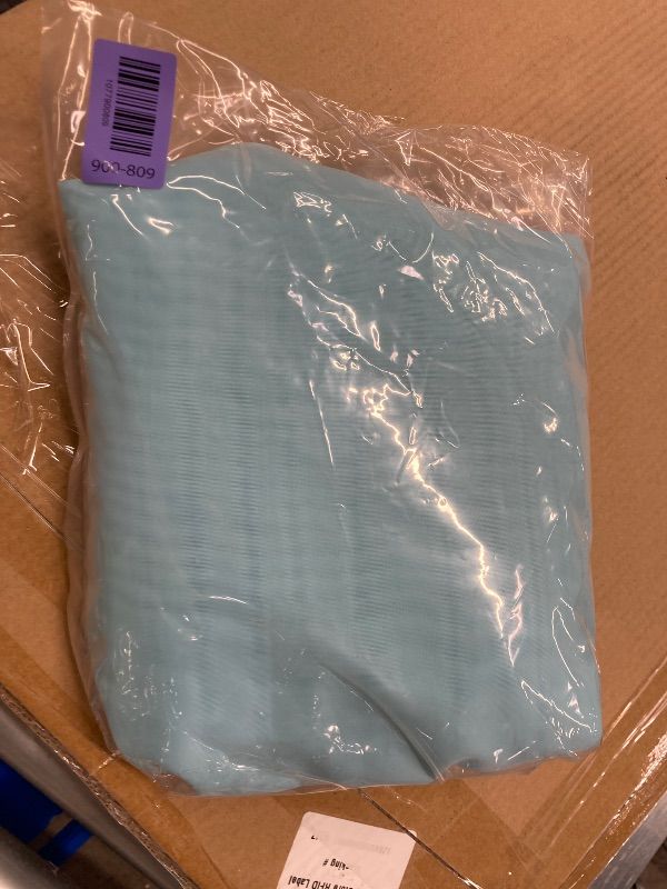 View 2 of **3 PANELS**OWENIE Aqua Sheer Curtains 84 Inches Long for 3 Panels Set, Solid Light Filtering Voile Sheer Curtains for Living Room Bedroom, Modern Rod Pocket Aqua Curtain, 2 Pcs Total 84 Width 84 Long