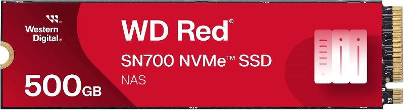 Photo 1 of **NO BOX***Western Digital 500GB WD Red SN700 NVMe Internal Solid State Drive SSD for NAS Devices - Gen3 PCIe, M.2 2280, Up to 3,430 MB/s - WDS500G1R0C  EST VALUE 219.99