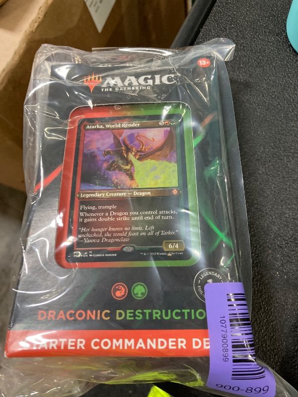Photo 1 of ***UNOPENED***Magic: The Gathering Starter Commander Deck – Draconic Destruction (Red-Green) | Ready-to-Play Deck for Beginners and Fans | Ages 13+ | Collectible Card Games