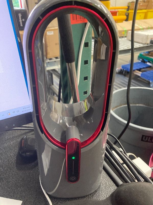 Photo 1 of **MISSING CHARGER**KONSIDEN Desk Fan Bladeless, 11.8 Inch Office Fan Small, Quiet, 3 Speed Adjustment, Touch Control, Easy to Clean, Desk Fans Small Quiet, Ideal for Office, Living Room, Bedroom**MISSING CHARGER**