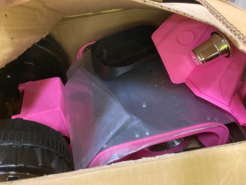 Photo 1 of ***DAMAGED-SELLING AS REPLACEMENT PARTS ONLY*** Kids Motorcycle - 3-Wheel Ride on Toy with Reverse, Sounds, and Headlights - 6V Electric Motorcycle for Kids Ages 3 to 6 by Lil' Rider (Pink)