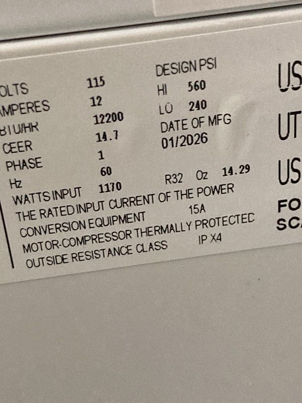 Photo 1 of ***USED*** GE Profile ClearView Inverter Window Air Conditioner Unit, 12,200 BTU, Energy Efficient Cooling up to 550 sq ft., Ultra Quiet, SMART Home Capable, Includes Remote, White