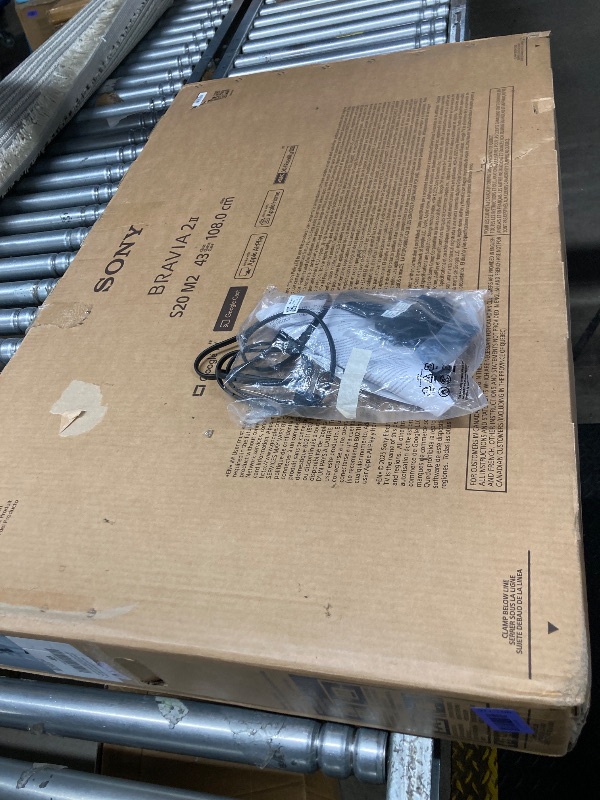 Photo 1 of ***DAMAGED-SCREEN -SELLING AS IS*** Sony BRAVIA 2 II 43 Inch 4K Ultra HD LED Smart TV with Google TV and Exclusive Features for PlayStation®5 (K-43S20M2)