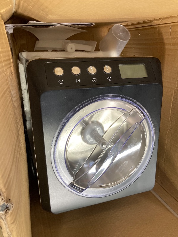 Photo 1 of **PARTS ONLY***Whynter Ice Cream Maker Machine Automatic 2.1 Qt. Upright with Built-In Compressor, LCD Digital Display & Timer, No Pre-Freezing, ICM-201SB, Stainless Steel