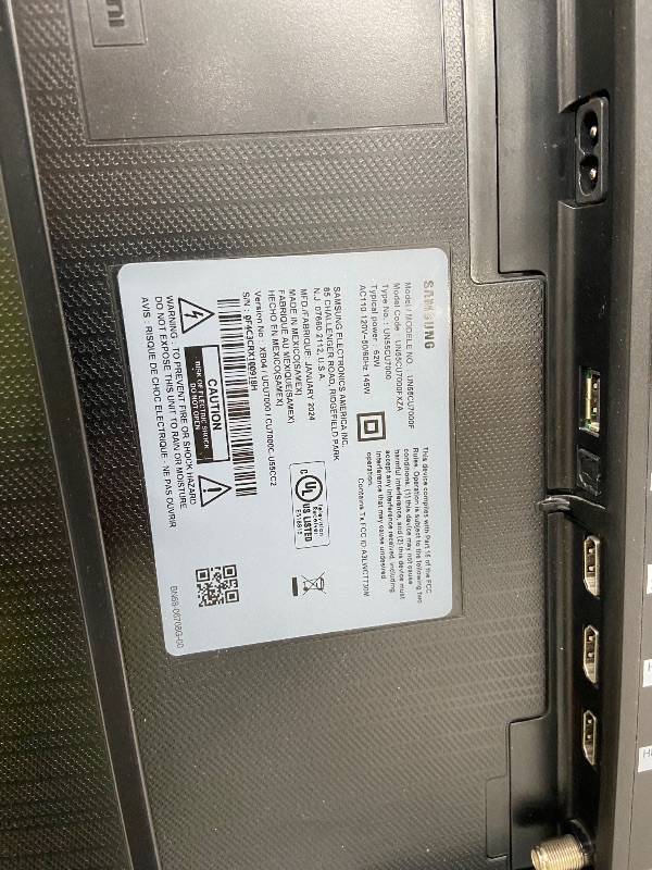 Photo 1 of **non-refundable, non-returnable**Samsung 55-Inch Class Crystal UHD U8000F 4K Smart TV (2025 Model) Endless Free Content, Crystal Processor 4K, MetalStream Design, Knox Security, Compatible with Alexa