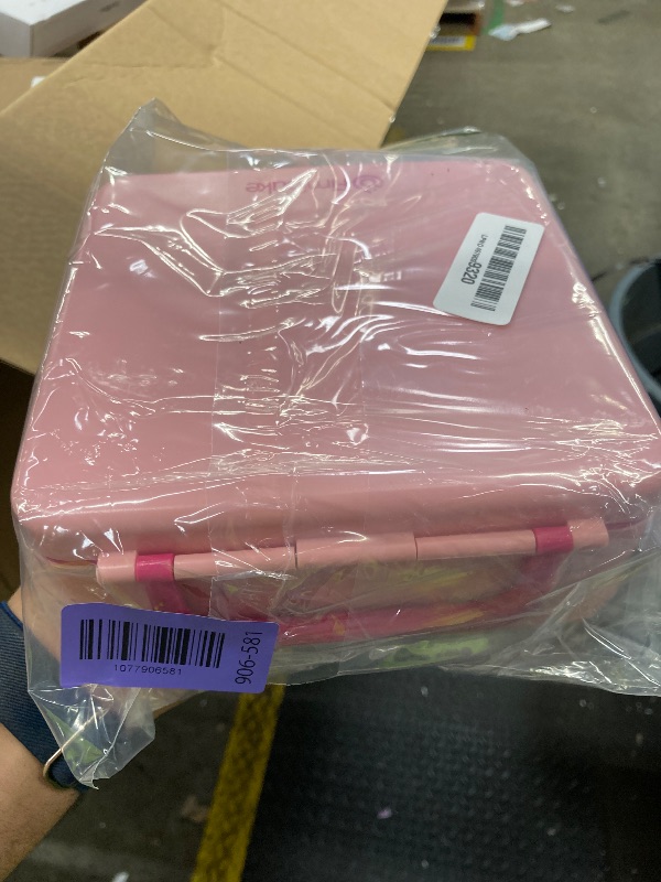 Photo 1 of **MISSING UNTENSILS/NO BOX***Fimibuke Chill Bento Box for Kids Adult, Leak Proof Toddler Lunch Box with Ice Pack Keep Food Cold, BPA Free 4 Compartment Lunch Container with Utensils for Girl Boy School, Microwave Dishwasher Safe