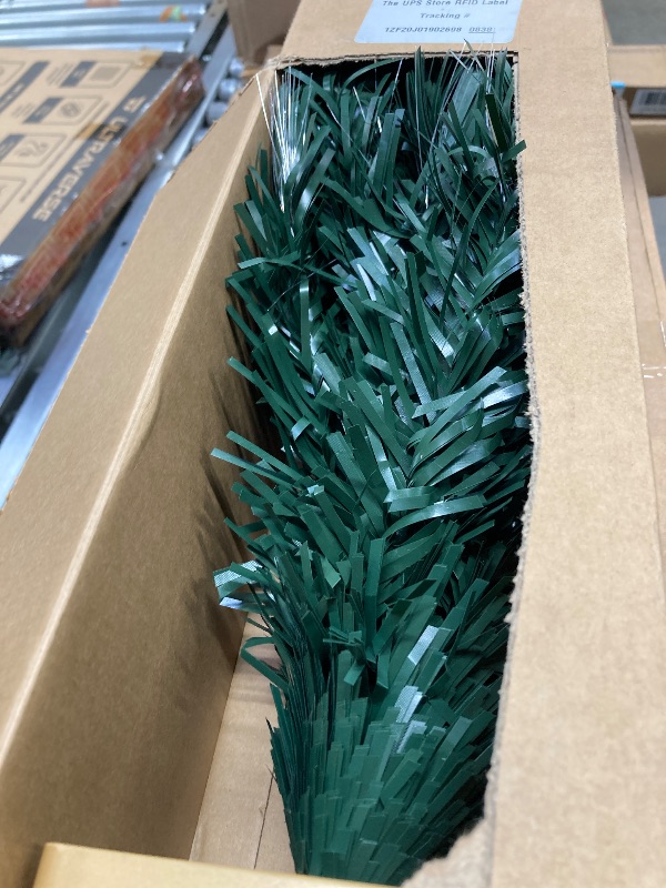 Photo 1 of ***BASE IS CRACKED**3ft Green Fiber Optic Christmas Tree,Pre-Lit Artificial Mini Christmas Tree, Tabletop Small Xmas Tree with Stars Holiday Home Decorations