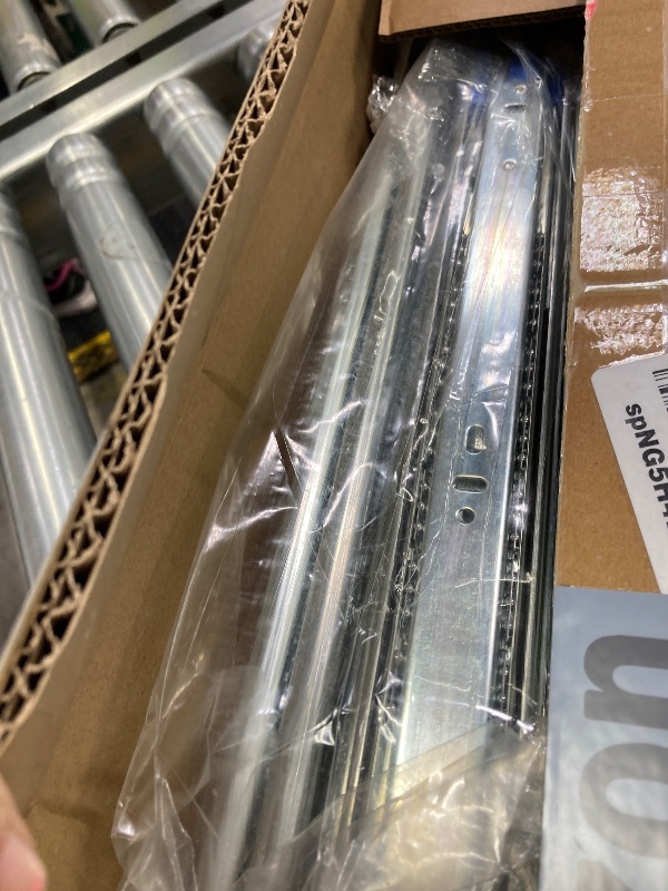 Photo 1 of 10 Pairs of 20 Inch Soft Close Drawer Slides,100 LB Capacity Full Extension Side Mount Drawer Rails