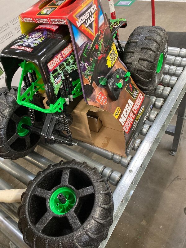 Photo 1 of ***DAMAGED -SELLING AS IS *** Monster Jam, Official Mega Grave Digger All-Terrain Remote Control Monster Truck, Over 2 Ft. Tall, 1:6 Scale, Kids Toys for Boys and Girls Ages 4 and Up