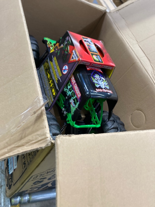 Photo 1 of ***DAMAGED -SELLING AS IS *** Monster Jam, Official Mega Grave Digger All-Terrain Remote Control Monster Truck, Over 2 Ft. Tall, 1:6 Scale, Kids Toys for Boys and Girls Ages 4 and Up