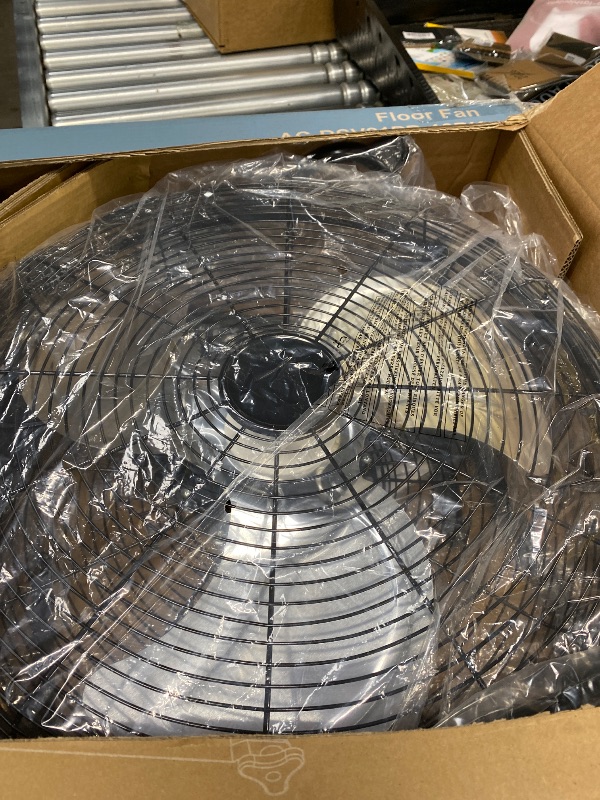 View 2 of **MISSING PARTS TO STAND***hykolity 20" High Velocity Floor Fan, 4600 CFM Heavy Duty Metal Wall Mount Fan with 3 Speeds, Industrial Shop Fan for Garage, Warehouse, and Commercial, UL Listed
