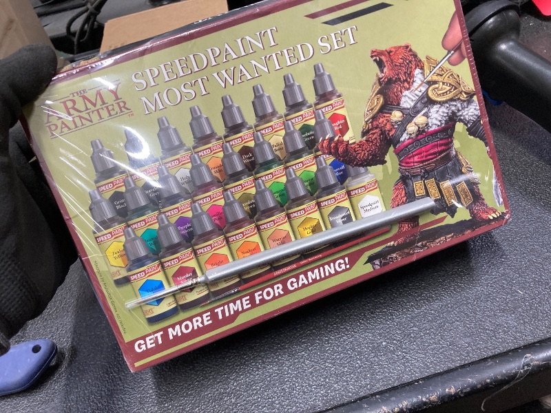 Photo 1 of *FACTORY SEALED* The Army Painter Speedpaint 2.0 Most Wanted Paint Set Combo, Acrylic Contrast Paint Set with 24 Dropper Bottles of 18ml and 2 brushes, For Miniature Painting