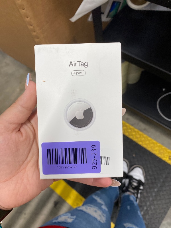 Photo 1 of ****** SEAL BY COMPANY****** Apple AirTag (1st Generation) - 4 Pack. Keep Track of and find Your Keys, Wallet, Luggage, Backpack, and More. Simple one-tap Set up with iPhone or iPad, Bluetooth