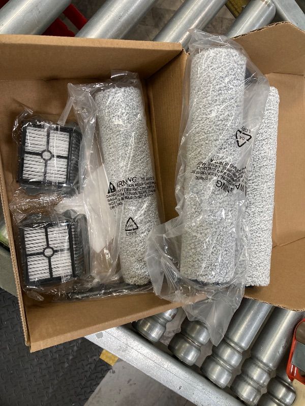 Photo 1 of ***MISSING A FILTER***Keluke Roller Brush and Filters Replacement Compatible with Tineco Floor ONE S5/Floor One S5 Pro Cordless Vacuum Cleaner,(NOT for S5 COMBO) Replacement Parts Include 3 Brush Rollers, 3 Filters***MISSING A FILTER***