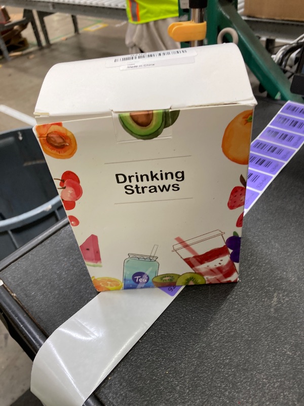 Photo 1 of [500 Pcs] 5 Inch Plastic Drinking Straws - 0.24'' Diameter Disposable Straw for Coffee and Cocktail, Colorful Short Straws for Bar, Club, Kitchen