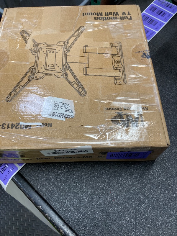 Photo 1 of ***MISSING PARTS -SELLING AS IS *** Mounting Dream UL Listed TV Wall Mount for Most 26-55 Inch TVs, Full Motion TV Mount with Perfect Center Design, Articulating Wall Mount TV Bracket Swivel and Tilt, Max VESA 400x400mm, Up to 77LBS