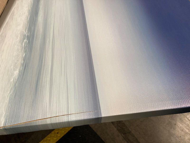 Photo 1 of ***CANVAS IS CUT AS PICTURED***Stupell Industries 'Blue Coastal Gradient Sky', Canvas Art, 30 x 30 Inches, Easy to Hang and Sturdy, Made in USA, by Maggie Olsen***CANVAS IS CUT AS PICTURED***