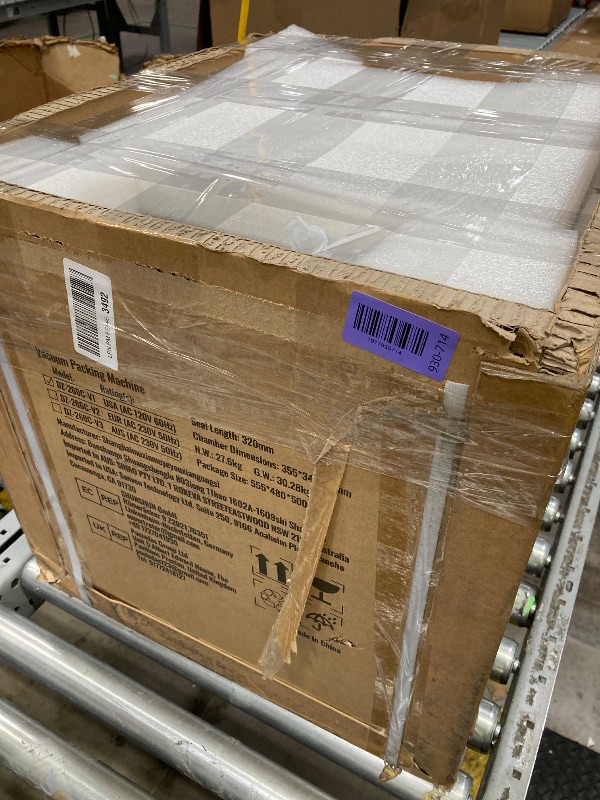 Photo 1 of ***USED*** VEVOR Chamber Vacuum Sealer, 320W Sealing Power, Vacuum Packing Machine for Wet Foods, Meats, Marinades and More, Compact Size with 12.6 in Sealing Length, Applied in Home Kitchen and Commercial Use ***SOME SCUFFS/SCRATCHES***