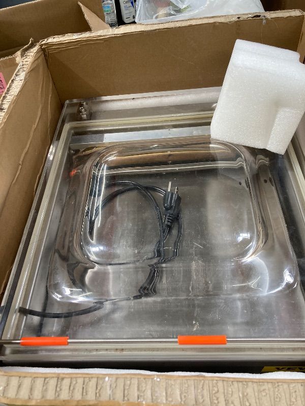 Photo 1 of ***USED*** VEVOR Chamber Vacuum Sealer, 320W Sealing Power, Vacuum Packing Machine for Wet Foods, Meats, Marinades and More, Compact Size with 12.6 in Sealing Length, Applied in Home Kitchen and Commercial Use ***SOME SCUFFS/SCRATCHES***