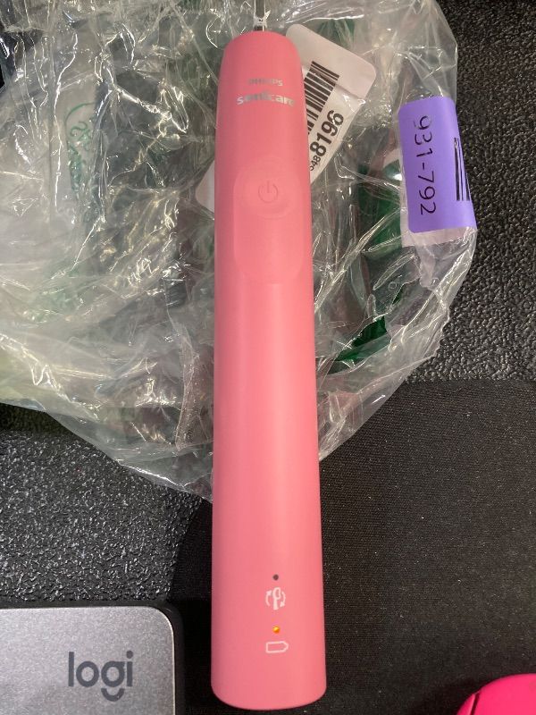 Photo 1 of ***MISSING PARTS/NO BOX**Philips Sonicare 4100 Series Electric Toothbrush - Sonic Toothbrush with Advanced Sonic Technology, Pressure Sensor, Two Intensity Settings, Smartimer & Quadpacer, Deep Pink, Model HX3681/26
