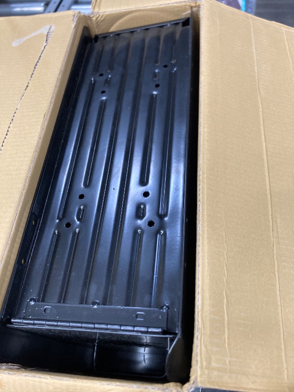 Photo 1 of **PAINT CHIP AND BENT LEFT FRONT CORNER***Architectural MAILBOXES Ironside Large Capacity Galvanized Steel black, Post-Mount Mailbox, MB801BAM, Metal, Black
