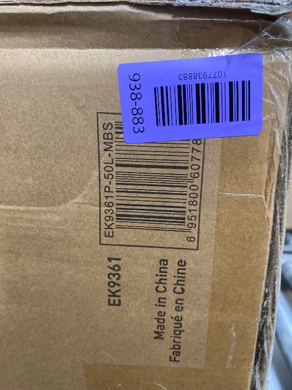 Photo 1 of ***Photo and description are for reference only.***EKO Mirage-T 50 Liter / 13.2 Gallon Touchless Rectangular Motion Sensor Trash Can, Brushed Stainless Steel Finish