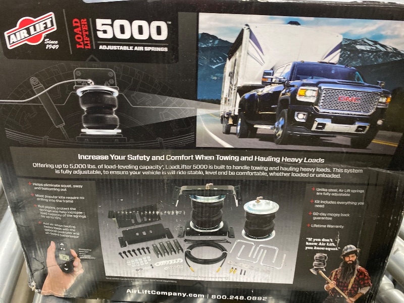 Photo 1 of ***DAMAGED -SELLING AS PARTS ONLY*** Air Lift LoadLifter 5000 Air Spring Kit – Fits 2019-2026 Chevy Silverado 1500 Trail Boss & ZR2 4WD, 2019-2026 GMC Sierra 1500 AT4 & AT4X 4WD – 57388