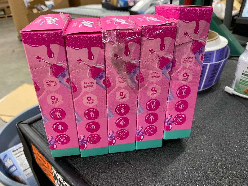 Photo 1 of ***PACK OF 3***Alani Nu PINK SLUSH Energy Sticks, Energy Drink Powder, 200mg Caffeine, Pre Workout Performance with Antioxidants, On-The-Go Drink Mix, Biotin, B Vitamins, Zero Sugar, 5-10 Calories, 10 Pack