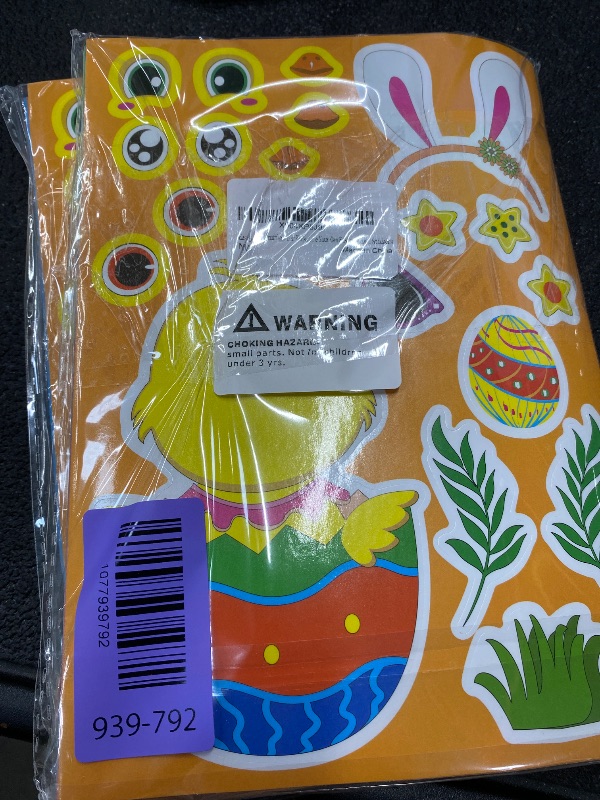 Photo 1 of ***PACK OF 3***40PCS Easter Stickers for Kids, Easter Basket Stuffers, Make Your Own Animal Stickers, Easters Eggs Bunny Chick Farm Animal Lamb, Birthday Party Favor Supplies