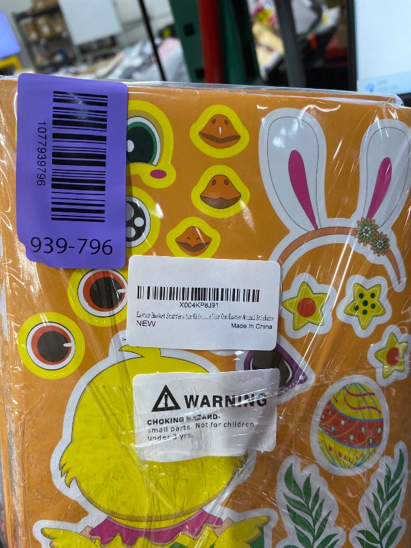 Photo 1 of ***PACK OF 3***40PCS Easter Stickers for Kids, Easter Basket Stuffers, Make Your Own Animal Stickers, Easters Eggs Bunny Chick Farm Animal Lamb, Birthday Party Favor Supplies