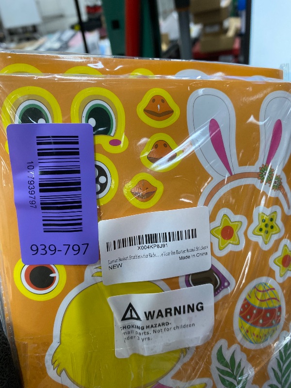 Photo 1 of ***PACK OF 3***40PCS Easter Stickers for Kids, Easter Basket Stuffers, Make Your Own Animal Stickers, Easters Eggs Bunny Chick Farm Animal Lamb, Birthday Party Favor Supplies