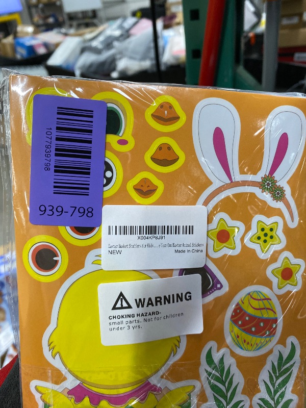 Photo 1 of ***PACK OF 3***40PCS Easter Stickers for Kids, Easter Basket Stuffers, Make Your Own Animal Stickers, Easters Eggs Bunny Chick Farm Animal Lamb, Birthday Party Favor Supplies