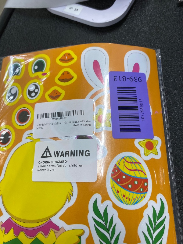 Photo 1 of ***PACK OF 3***40PCS Easter Stickers for Kids, Easter Basket Stuffers, Make Your Own Animal Stickers, Easters Eggs Bunny Chick Farm Animal Lamb, Birthday Party Favor Supplies