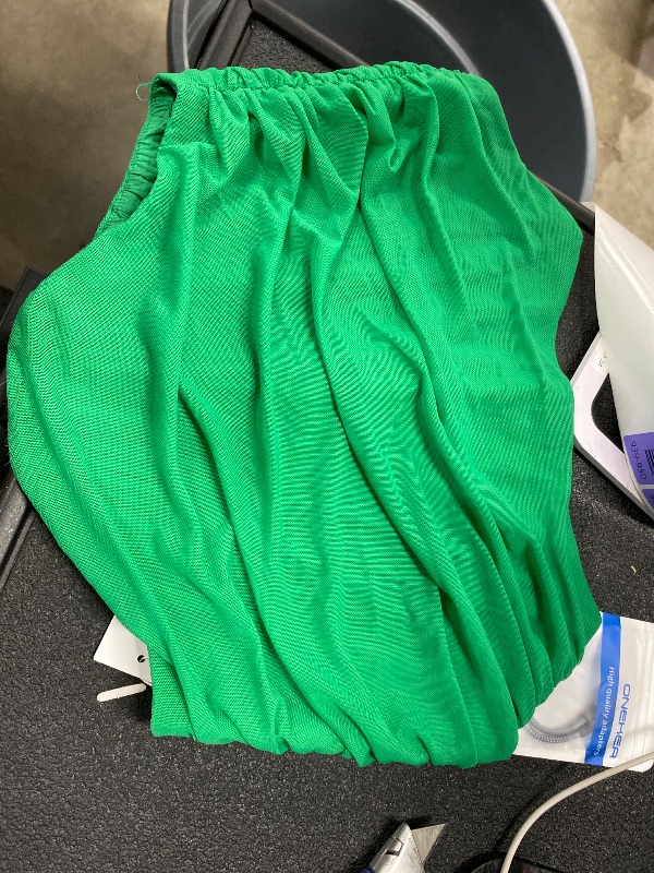Photo 1 of ***Photo and description for reference purposes only***Corset Crop Top Bustier Underbust Boned Backless Sleeveless Strapless Off Shoulder Aesthetic Bodyshaper for Women Y2K (DarkGreen, 10-12)
