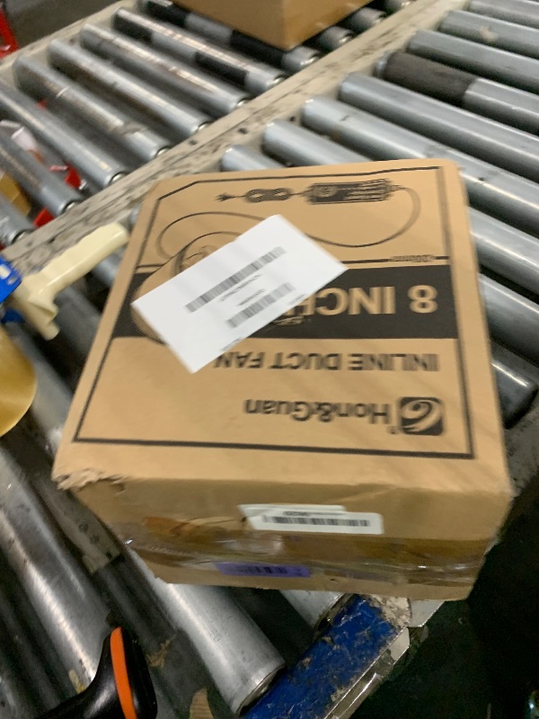Photo 1 of ** ONE FAN BLADE BROKEN * Hon&Guan 8 Inch Inline Booster Duct Fan with Speed Controller - 623 CFM Airflow with 44W Ultra-Low Power and Low Noise