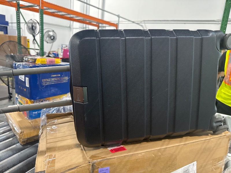 Photo 1 of ***FINAL SALE***MINOR DAMAGE ON HANDEL***KROSER Hardside Expandable Carry On Luggage with Spinner Wheels & Built-in TSA Lock, Durable Suitcase Rolling Luggage with USB Port, Carry-On 20-Inch, Black